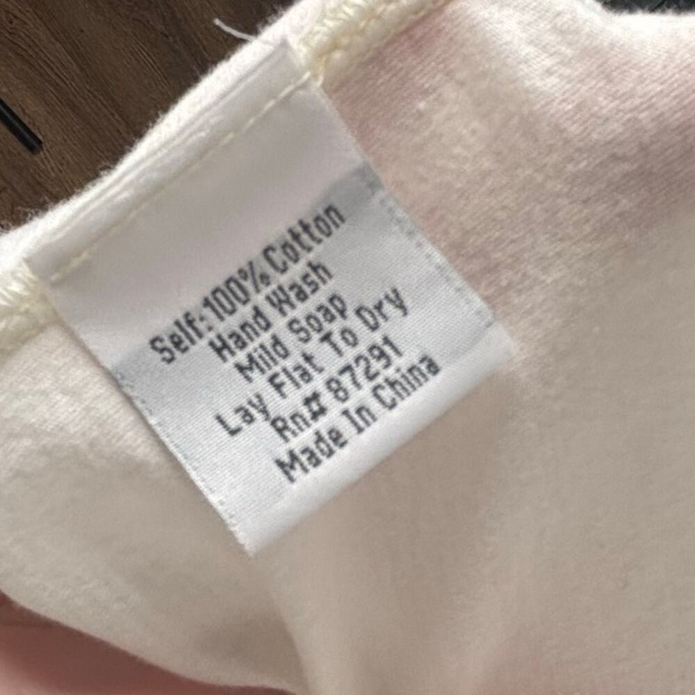 For Love & Liberty Johnny Was Lace Antique White Spliced Tee Shirt Small New - Picture 9 of 9